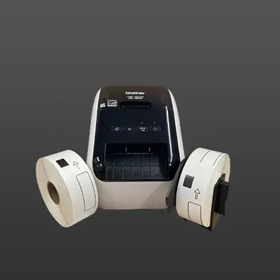 Etiqueta Brother DK1201 Para Impressora Térmica Preto/Branco - Foto 6