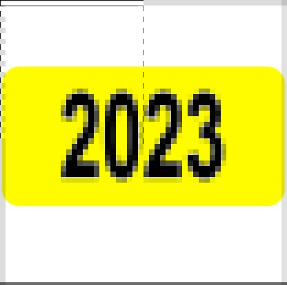 2023 Label Rectangle