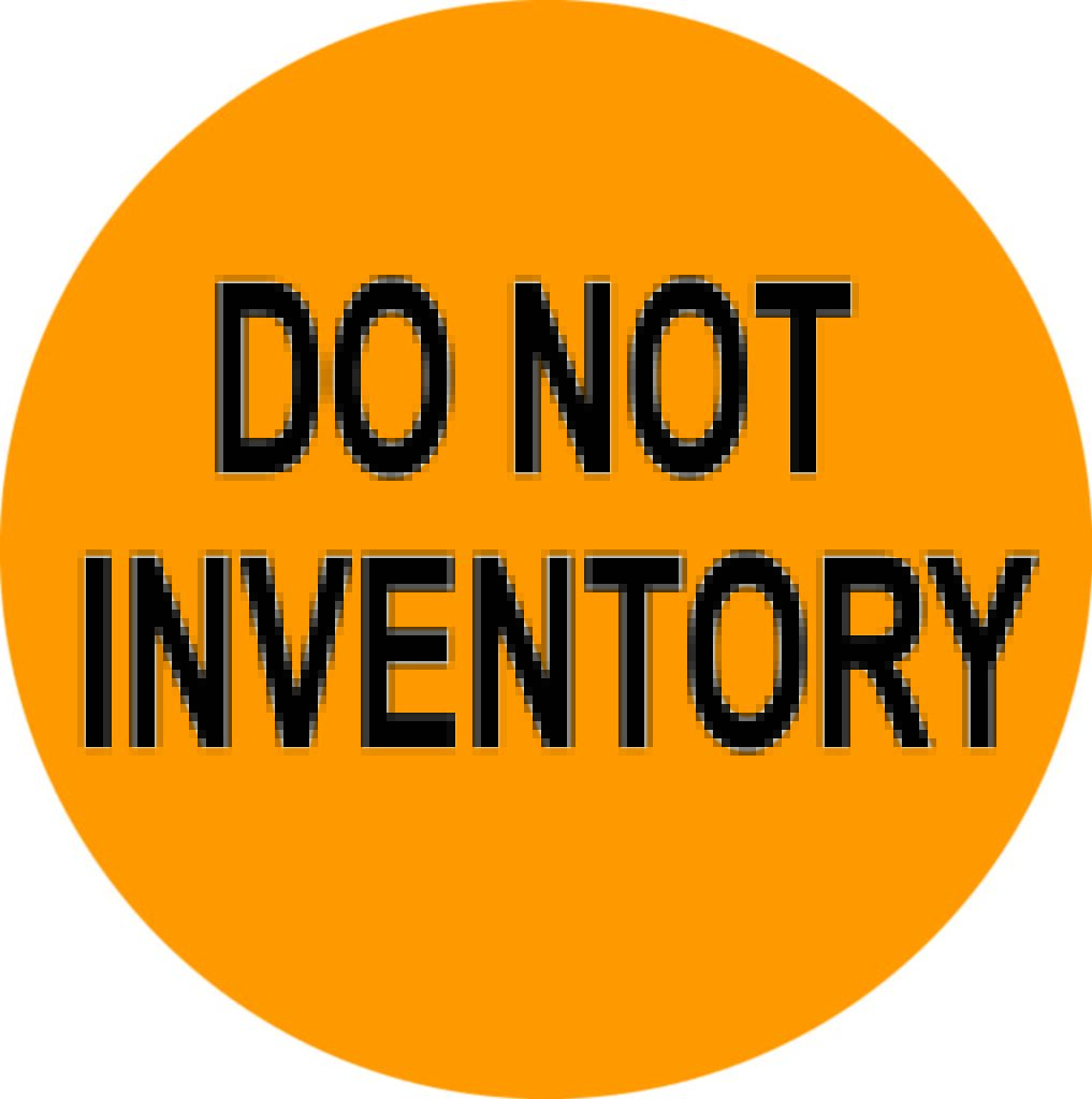 Do Not Inventory Labels Isolate Product Choose Shape and Size