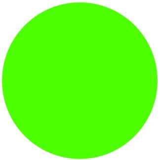 Green Circle Labels