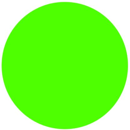 Green Circle Labels