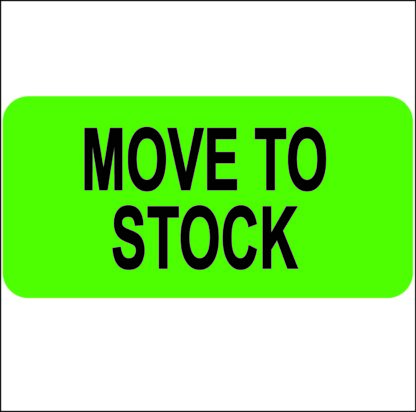 MOVE TO STOCK Label Rectangle