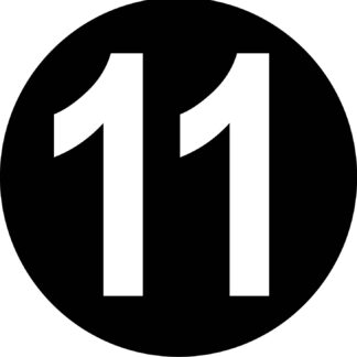 Number 11 Label
