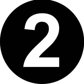 Number 2 Label