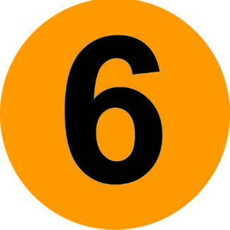 Number 6 Label