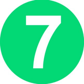 Number 7 Label