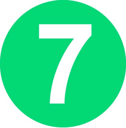 Number 7 Label