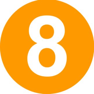 Number 8 Label