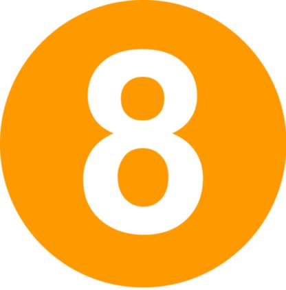 Number 8 Label