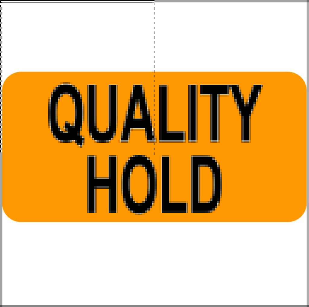 Quality Hold Labels Isolate Product Choose Shape and Size
