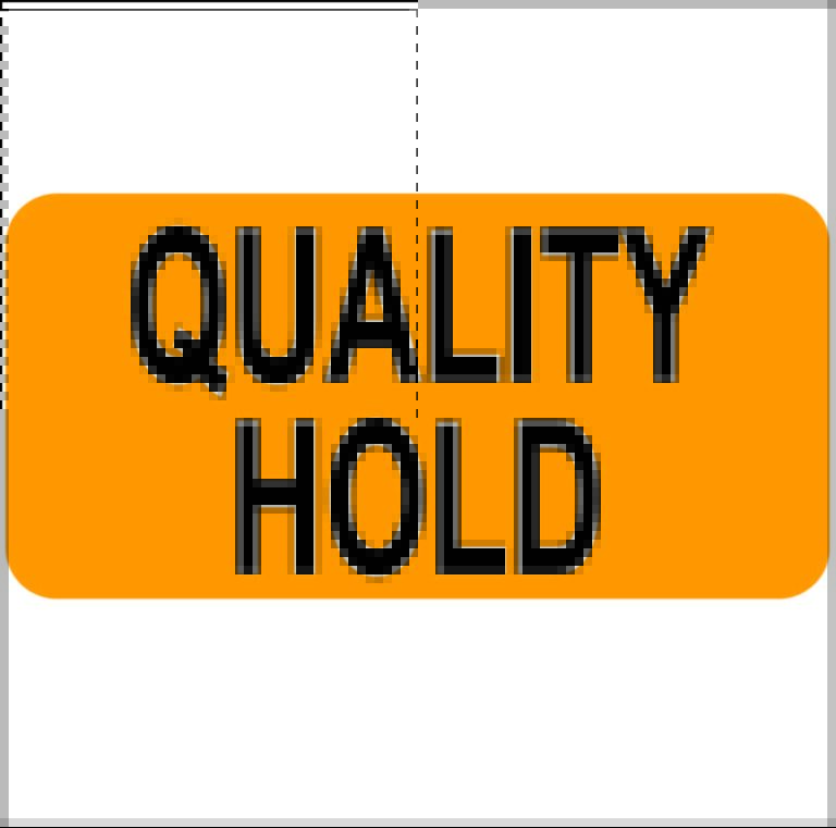 Quality Hold Labels Isolate Product Choose Shape and Size