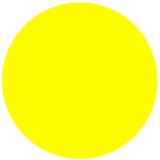 Yellow Circle Label