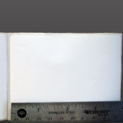 4 x 4 waterproof polypropylene thermal labels