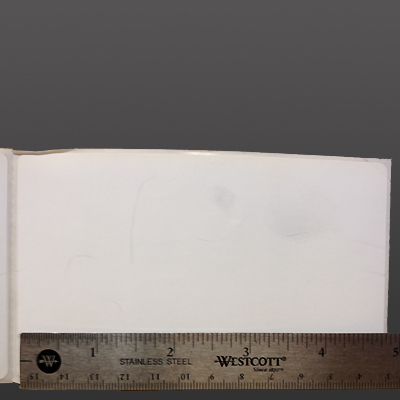 3.5 x 2 waterproof polypropylene thermal label