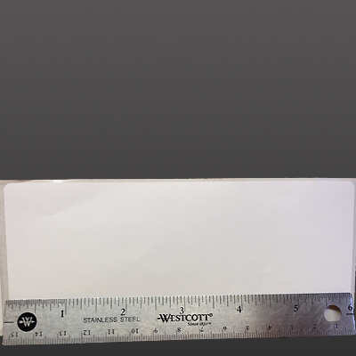 2.5 x 6 waterproof polypropylene thermal labels